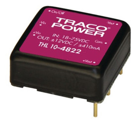 Przetwornica DC-DC, 10W, Uwe 9 → 18 V DC, Uwy 5.1V dc, Iwy 2A, TRACOPOWER