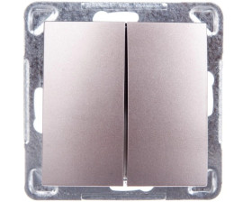 IMPRESJA Przycisk podwójny zwierny tytan ŁP-17Y/m/23