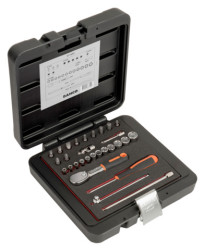 Zestaw nasadek z gniazdem czworokątnym rozmiar napędu 1/4 cala elementy: Bahco