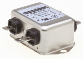 Filtr RFI 3A 1-fazowy 1MΩ 250 V AC DC → 400Hz 2,5 mH Roxburgh EMC Montaż w obudowie