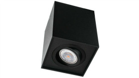 Oprawa Sufitowa Natynkowa Indi Gu10 230V Sand Black / Czarna Piaskowana...