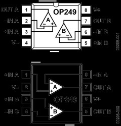 Precision JFET High Speed Dual Op Amp