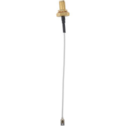 Siretta ASMGLKL010XC113S11 IP67 IPEX MHF I LK To IP67 SMA Rear 100mm 1.13 Cable