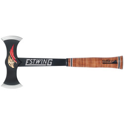 Estwing 24057 EDBA Black Eagle Double Bit Axe with Leather Grip, 17&quot;