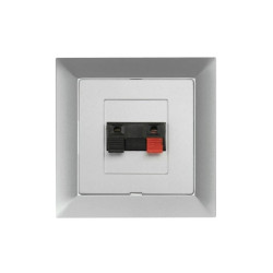 Premium Gniazdo kolumnowe pojedyncze kolor srebrny GG1 - Pr SR