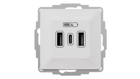 Vestra Ładowarka Usb 2Xa+C Biały 3808-10
