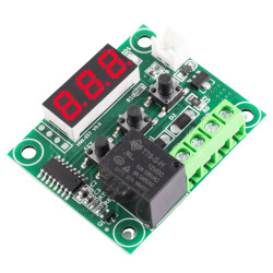 Termostat elektroniczny z wyświetlaczem LED i sondą czerwony