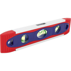 WorkPro WP262027 Spirit level 225 mm with magnet measures 45&#xB0; 90&#xB0; 180&#xB0;