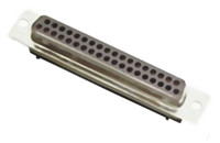 Złącze D-Sub 9-pinowe Żeński Kątowe Montaż na kablu raster 2.77mm Złoto, cyna