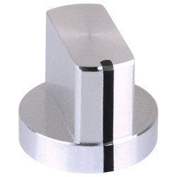 Mentor 5583.6611 Aluminium Wing Knob With Setscrew - Silver - 24.5mm