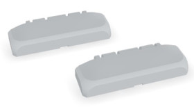 Hinge, ABS, (L x W x H) 16.4 x 80 x 24.5 mm, light gray, for B 0808../B 1008../B1408../B 1808, 96330105