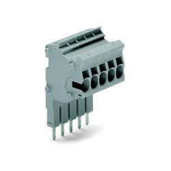 WAGO 2002-552 2-pole 5.2mm Connector Strip Grey AWG 22-12