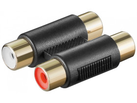 Podwójny adapter cinch 2 x gniazdo na 2 x gniazdo 2x gniazda...