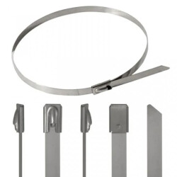 Opaska stalowa BALL-LOCK (AISI 304) 4,6x360mm (op. 100 szt.)