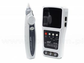 Tester okablowania RJ45, RJ11, multimetr, cyfrowy szukacz par, LCD (WT36C)