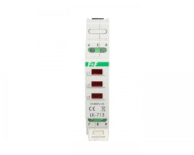 Lampka modułowa 3-fazowa czerwona 3x230V+N AC LK-713R
