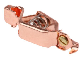 Zacisk krokodylkowy 75A Nie 19mm Pomarańczowy RS PRO