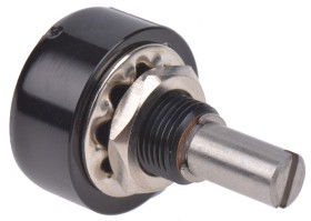 Potencjometr 1kΩ typ Obrotowy RS PRO średnica wału 6,35 mm 1W długość wału 25mm średnica 22.22mm Montaż na łożysku