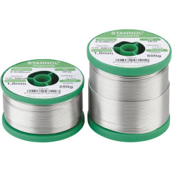 Stannol 648108 Solder Wire HF32 Sn99Cu1 1.0mm 500g