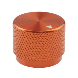 Aluminiowe pokrętło do potencjometru 20x15mm (pomarańczowe)