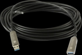 USB 3.0 adapter cable, USB plug type A to USB socket type A, 50 m, black, ICOC-U3AMF-HY-050