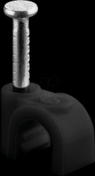 64678 Cable clamp 5 mm black box of 100 pcs