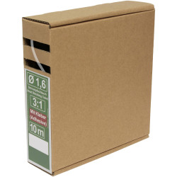Quadrios 25CA496 Heatshrink adhesive Transparent Shrinkage 3:1 10m