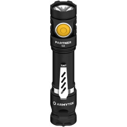 ArmyTek F07802W Partner C2 Tactical Torch 1020 lumens USB Rechargeable Holster