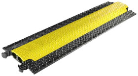 DEFENDER by Adam Hall Mostek kablowy 86100LUX polireutan czarny/żółty Ilość kanałów: 2 1005 mm Zawartość: 1 szt.