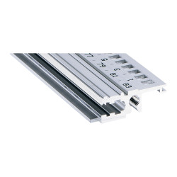 Poręcz szafy, typ: Szyna pozioma, Aluminium