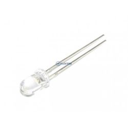 dioda LED 5mm czerwona 12V przezr. 500mcd