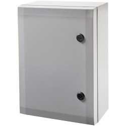 Fibox 8120012 ARCA 60x40x21cm Cabinet, PC Grey cover, 2-point locking