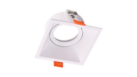 Oczko Sufitowe Podtynkowe Kwadratowe Ruchome 1Xgu10 Ip20 Biały Mlos7241 Milagro