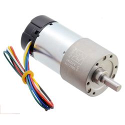 131:1 24V 37Dx73L - silnik z metalową przekładnią i enkoderem 64 CPR