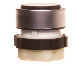 Przycisk czarny bez samopowrotu 22mm IP67 pierścień czołowy aluminium BE-B3D-SW-0000000