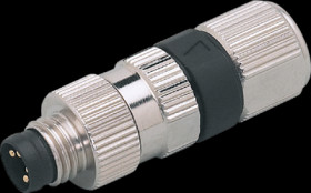 Plug, M8, 4 pole, straight, E11551