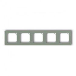 MINI Ramka uniwersalna pięciokrotna kwadratowa z tworzywa szałwiowy 61MR-5