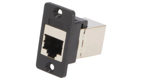 Łącznik Rj45 - Rj45 Kat 6 8P8c Slim Ekranowane 29Mm Plastik Cp30622s