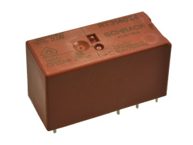 Przekaźnik; elektromagnetyczny miniaturowy; RT314024; 24V; DC; 1 styk przełączny; 16A; 250V AC; 8A; 30V DC; do gniazda; do druku