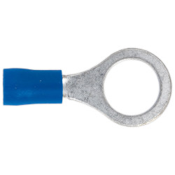 Sealey BT23 Easy-Entry Ring Terminal &#xD8;10.5mm (3/8&quot;) Blue Pack of 100