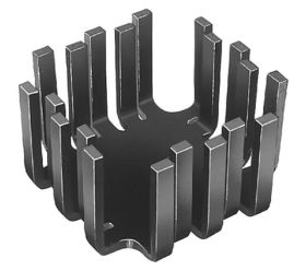 Fischer Elektronik 10034939 FK 201 SA-CB Radiator 6 K/W (D x S x W) 45 x 45 x 25.4 mm TO-3, TO-55, SOT-9, SOT-32, TO-220