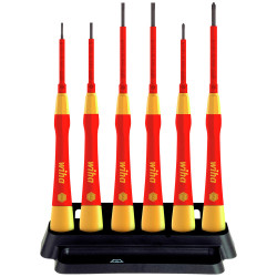 Wiha 42989 PicoFinish&#xAE; SL/PH Fine VDE Screwdriver Set, 7 Piece