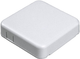 ABS miniature enclosure, (L x W x H) 80 x 80 x 20 mm, white, IP54, 1551SNAP4WH