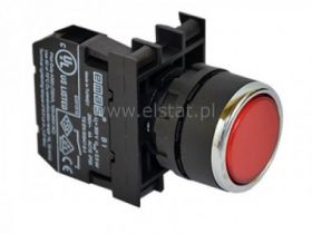 Przycisk kryty NC; chwilowy; czerwony; EMAS
