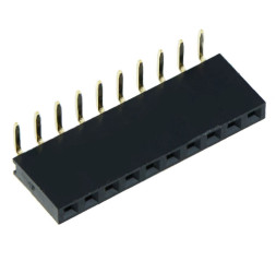 3-Way Single Row Right Angle PCB Socket 2.54mm