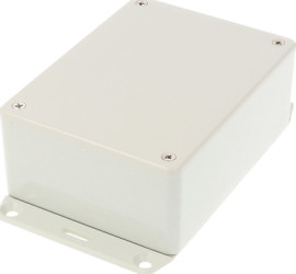ABS enclosure, (L x W x H) 110 x 82 x 44 mm, light gray (RAL 7035), IP54, 1591SF2SGY