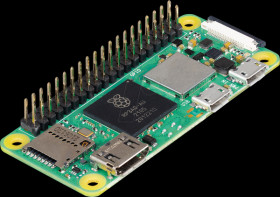 SC0721 Raspberry Pi Zero 2 WH, 4x 1 GHz, 512 MB RAM, WLAN, BT