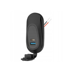 Ładowarka - zasilacz 5V/6,3A samochodowy montażowy 12-24V / USB-C PD3.0 + USB-A Quick Charge / LxG559