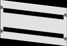 Cover for built-in installation devices, rectangular, sheet steel, (W x H x D) 800 x 400 x 10 mm, 2x35 HP, light gray, 8PQ2040-8