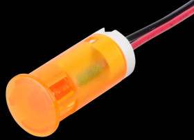 QS123XXO12 Indicator LED, 12 V DC, 12 mm, wired, orange